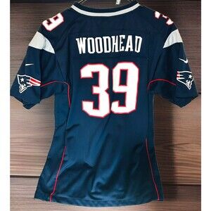 Danny Woodhead NE Patriots #39 Blue Nike Jersey Y-L 14/16 *Chadron State